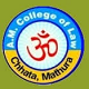 AM College of Law, Mathura