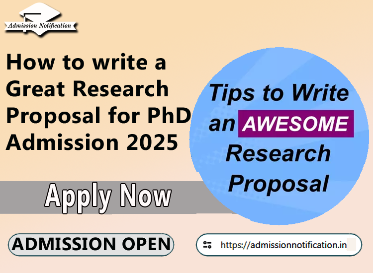 How to write a Great Research Proposal for PhD Admission 2025